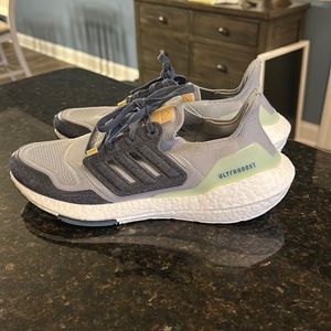 Adidas Ultraboost X Parley (grey-blue, navy and green)